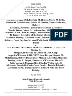 Eleanor A. Brobst, Patricia M. Heiney, Marie M. Fritz, Sharon M. Middlecamp, Luella M. Hamm, Verna Millward, Robert Lee Little, Robert N. Buckwalter, Marian E. Stettler, Claudia Wotta, Verna S. Undercuffler, Alice S. Miessner, Dennis G. Cook, Jean R. Berger, and Elizabeth S. Levan, Jean R. Berger, of the Estate of Marie M. Fritz, Madeline Dorney, Carmella Hawk, Donald Lakovitz, Elaine Seislove, Carol Snyder, Bernard Polit, Scott Rehrig, and Victor Bortz v. Columbus Services International, a Corp. And Walter R. Morgan, Indiv. And as Officer of Deft. Corp. Appeal of Eleanor L. Brobst, Jean Berger, Sharon M. Middlecamp, Robert Buckwalter, Marian E. Stettler, Madeline Dorney, Jean R. Berger, of Estate of Marie M. Fritz, Verna S. Undercuffler, Claudia Wotta, Alice S. Meissner, Dennis G. Cook, Carol Snyder, Donald Lakovitz, Carmella Hawk, Elaine Seislove, Bernard Polit and Scott Rehrig, 824 F.2d 271, 3rd Cir. (1987)