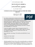 United States v. Dwayne Stevens, 223 F.3d 239, 3rd Cir. (2000)