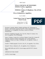 The Hospital Council of Western PENNSYLVANIA, Appellant, v. CITY OF PITTSBURGH, County of Allegheny, City of Erie and City of Johnstown, Appellees