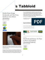 Today'S Tabbloid: Firefox Home Brings Bookmarks and Tabs From Firefox To Your Iphone (Mashable)