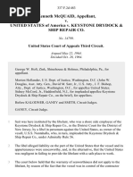 Kenneth McQuaid v. United States v. Keystone Drydock & Ship Repair Co, 337 F.2d 483, 3rd Cir. (1964)