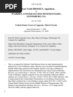 Michael Todd Brosius v. Warden, United States Penitentiary, Lewisburg, Pa, 278 F.3d 239, 3rd Cir. (2002)