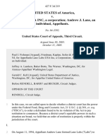 United States v. Lane Labs-Usa Inc, A Corporation Andrew J. Lane, An Individual, 427 F.3d 219, 3rd Cir. (2005)