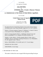 John Bethel v. McAllister Brothers, Inc. Frank J. Huesser Thomas Bethel, As Administrator of The Estate of John Bethel, 81 F.3d 376, 3rd Cir. (1996)