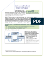 Adaptive Leadership For Results