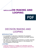 Decision Making and Looping