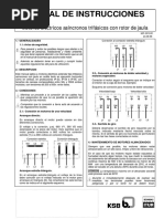 Manual Instrucciones Motores Asincronos Trifasicos Rotor de Jaula PDF