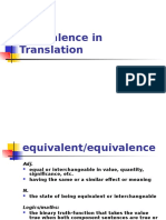 Equivalence in Translation