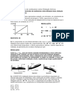 Questões Resolvidas de Vestibulares Sobre Dilatação Térmica