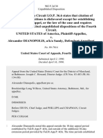 United States v. Alexander Dianopolis, A/K/A Sandy, 902 F.2d 30, 4th Cir. (1990)