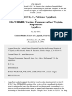 Samuel Boyd, Jr. v. Ellis Wright, Warden Commonwealth of Virginia, 17 F.3d 1433, 4th Cir. (1994)