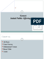 Initial Public Offering (IPO) : Genset