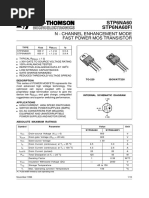 STP6NA60 Stp6Na60Fi: N - Channel Enhancement Mode Fast Power Mos Transistor