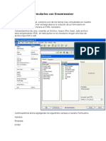 Creación de Formularios Con Dreamweaver