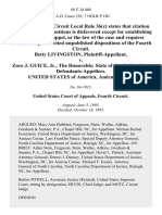 Betty Livingston v. Zoro J. Guice, JR., The Honorable State of North Carolina, United States of America, Amicus Curiae, 68 F.3d 460, 4th Cir. (1995)