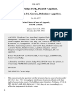 Warren Phillips Pink v. L.T. Lester P.J. Gurney, 52 F.3d 73, 4th Cir. (1995)