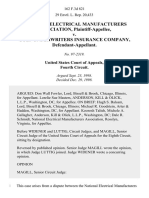 National Electrical Manufacturers Association v. Gulf Underwriters Insurance Company, 162 F.3d 821, 4th Cir. (1998)