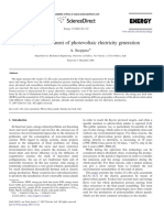 Life Cycle Assessment of Photovoltaic Electricity Generation