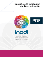 Inadi Derecho A La Educacion Sin Discriminacion