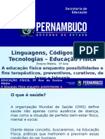 A Educação Física Enquanto Possibilidades e Fins Terapêuticos, Preventivos, Curativos, de Lazer e Laborais