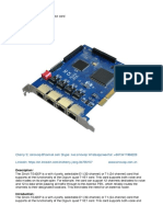 SinoV-TE420P 4 E1 Pci Asterisk Card PDF