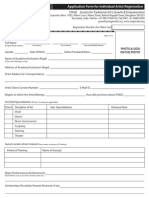 STAGE Artist Registration Form