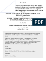 James H. Ferguson, M.D. Heather R. Stark, M.D. v. Upper Chesapeake Medical Services, Incorporated, 91 F.3d 130, 4th Cir. (1996)