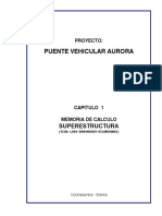 1 - Memoria de Calculo Pte Aurora-Superestructura