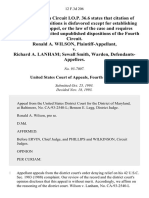 Ronald A. Wilson v. Richard A. Lanham Sewall Smith, Warden, 12 F.3d 206, 4th Cir. (1993)