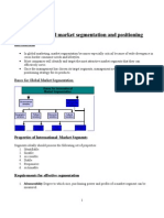 Segmentation and Positioning