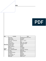 Jft-400 Z Data Sheets: Item Date