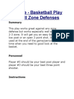 Double - Basketball Play For All Zone Defenses