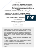 United States v. Harold Green McKinnon United States of America v. Peggy Arlene Barnes, 985 F.2d 554, 4th Cir. (1993)