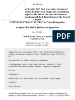 United States v. Vaughn Preston, 9 F.3d 1545, 4th Cir. (1993)