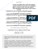 United States v. Gary Lynn Hardison, United States of America v. Gale Lee Oliver, Jr., United States of America v. Gary Lynn Hardison, United States of America v. Gary Lynn Hardison, 106 F.3d 393, 4th Cir. (1997)