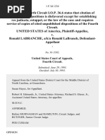 United States v. Ronald Labranche, A/K/A Ronald Labranch, 1 F.3d 1234, 4th Cir. (1993)