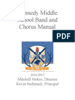 Kennedy Middle School Band and Chorus Manual