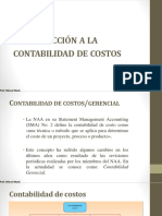 Introducción A La Contabilidad en Gestion de Costos