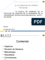 Huella de Carbono Universidad Tecnológica Equinoccial