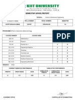 Semester Grade Report