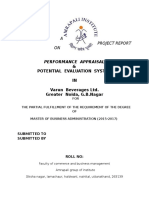 A Project Report ON: Performance Appraisal &