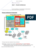 Module 1 - Oracle Architecture