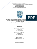 Sistema de Control Digital para Una Planta Piloto Empleando Una Válvula Neumática Tipo Camflex Co