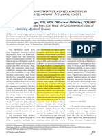 Management of A Failed Mandibular Staple Implant A Clinical Report