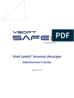 Terminal UltraLight Reader User Manual YSQ Terminal Administrator Guide PDF