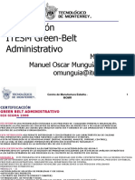 MOD I Green Belts Administrativo