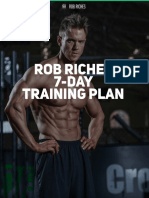 Rob Riches 7 Day Training Plan