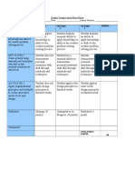 Graphic Design Journal Entry Rubric