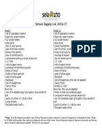 Supply List 2016-17