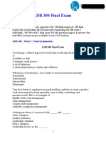 LDR 300 Final Exam: LDR 300 Final Exam Innovative Leadership - UOP Students